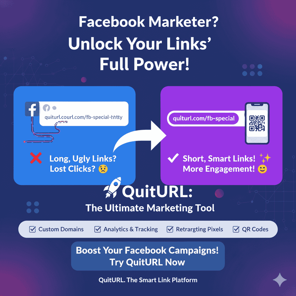 The Best URL Shortener for Facebook: Why QuitURL is Your Ultimate Marketing Tool